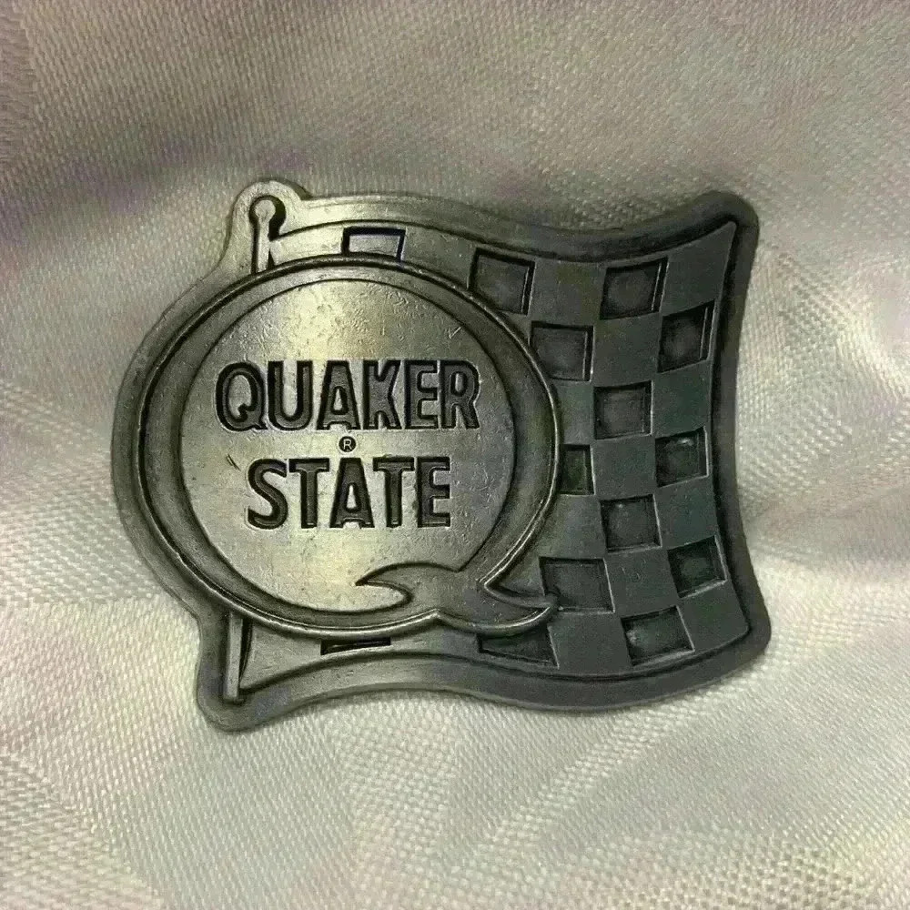 Vintage Advertising Quaker State Oil Belt Buckle - Picture 3 of 5